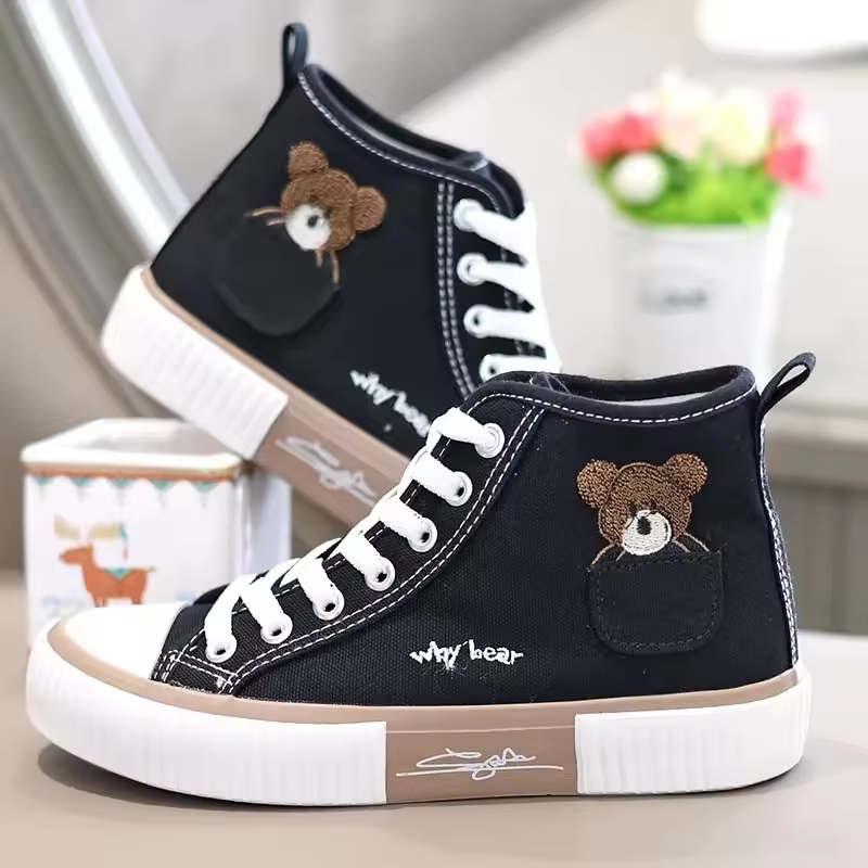 Sweet & Stylish Bear Sneakers for Kids & adult