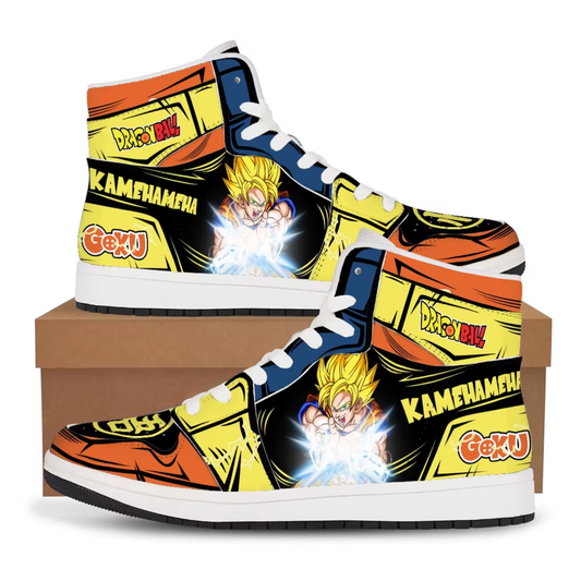 Dragon Ball Z - Super Saiyan Goku Kamehameha High-Top Sneakers