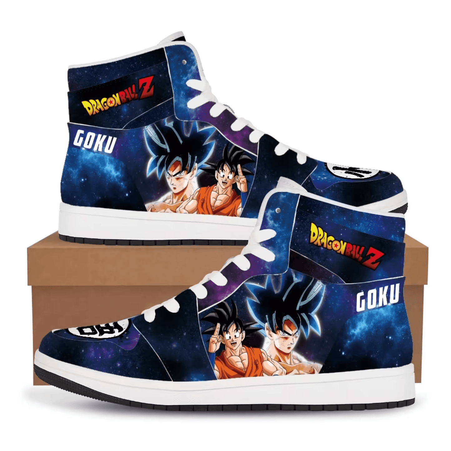 Dragon Ball Super Saiyan High-Top Sneakers (with nike logo)